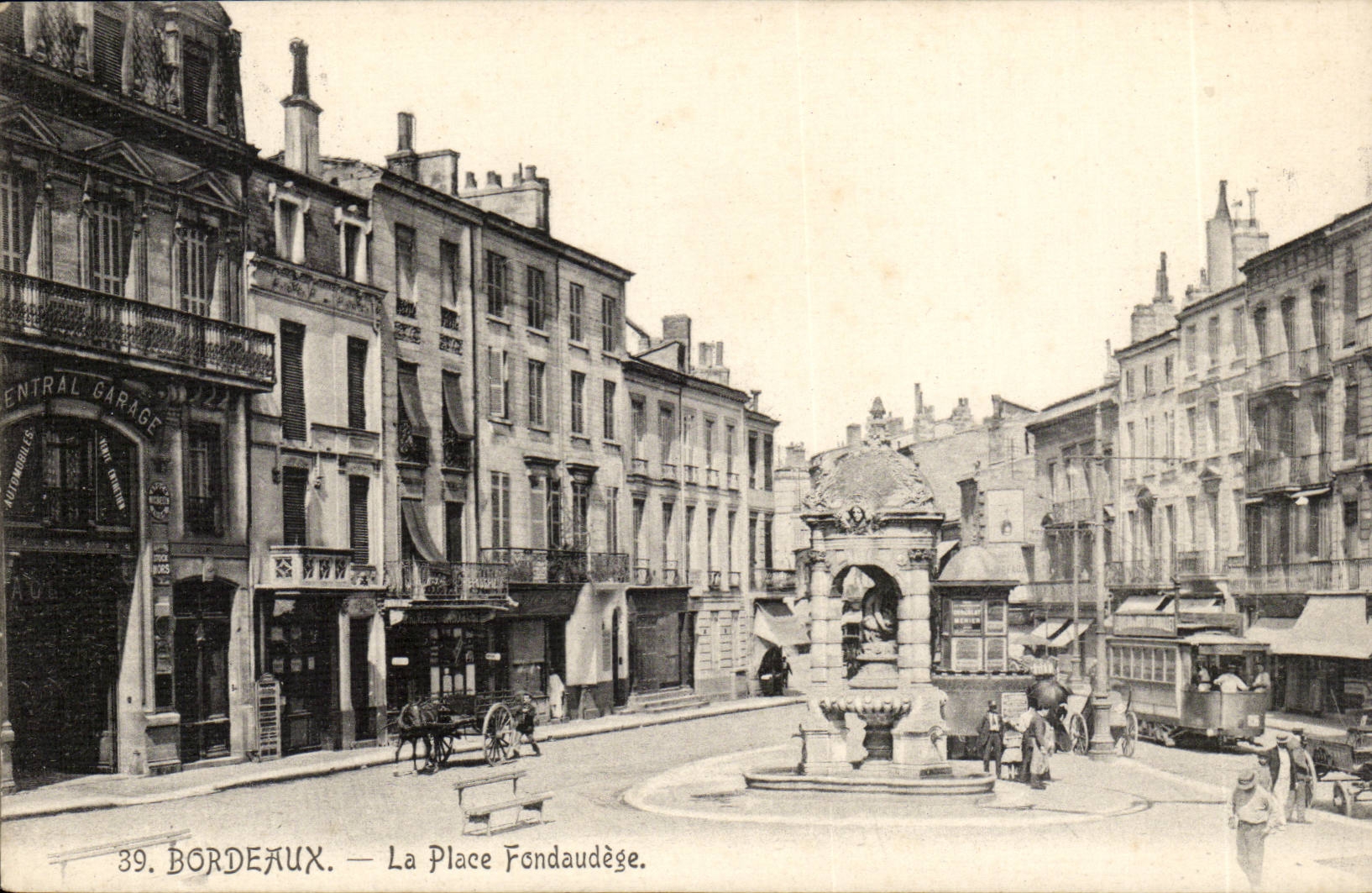 Bordeaux — La Place Fondaudège — Éditeur non identifié, n° 39
