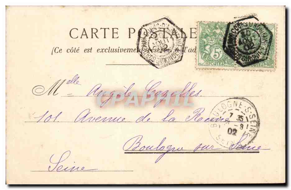 Bordeaux - Porte d Aquitaine - CPA  — Verso