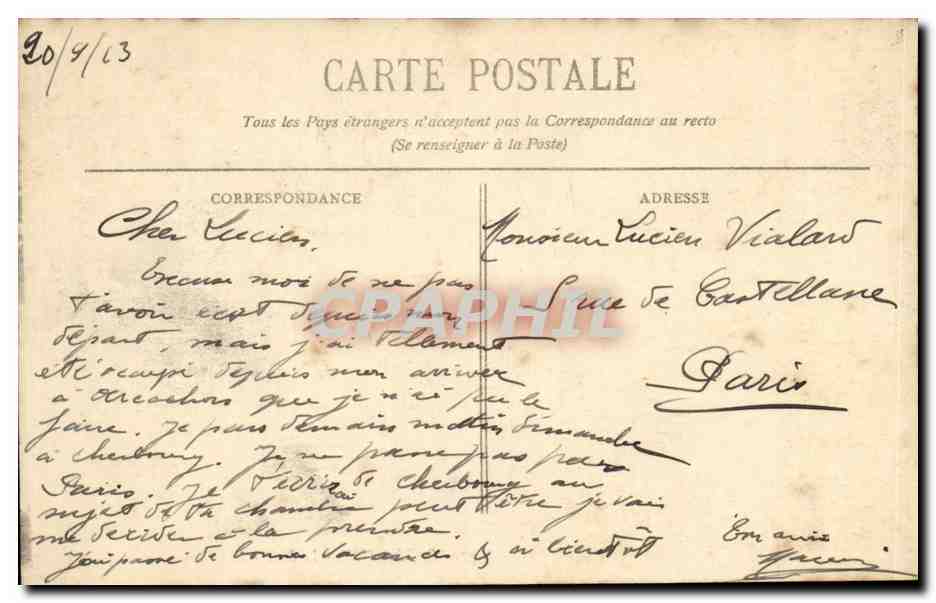 Bordeaux - pont et bateau - CPA  — Rückseite
