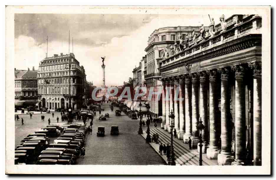 Bordeaux en Avion - Theatre Cours du XXX Juillet - CPA 