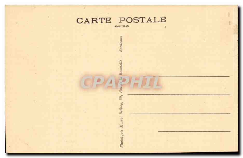 Bordeaux - Le Pont metalique sur la Garonne - CPA  — Verso