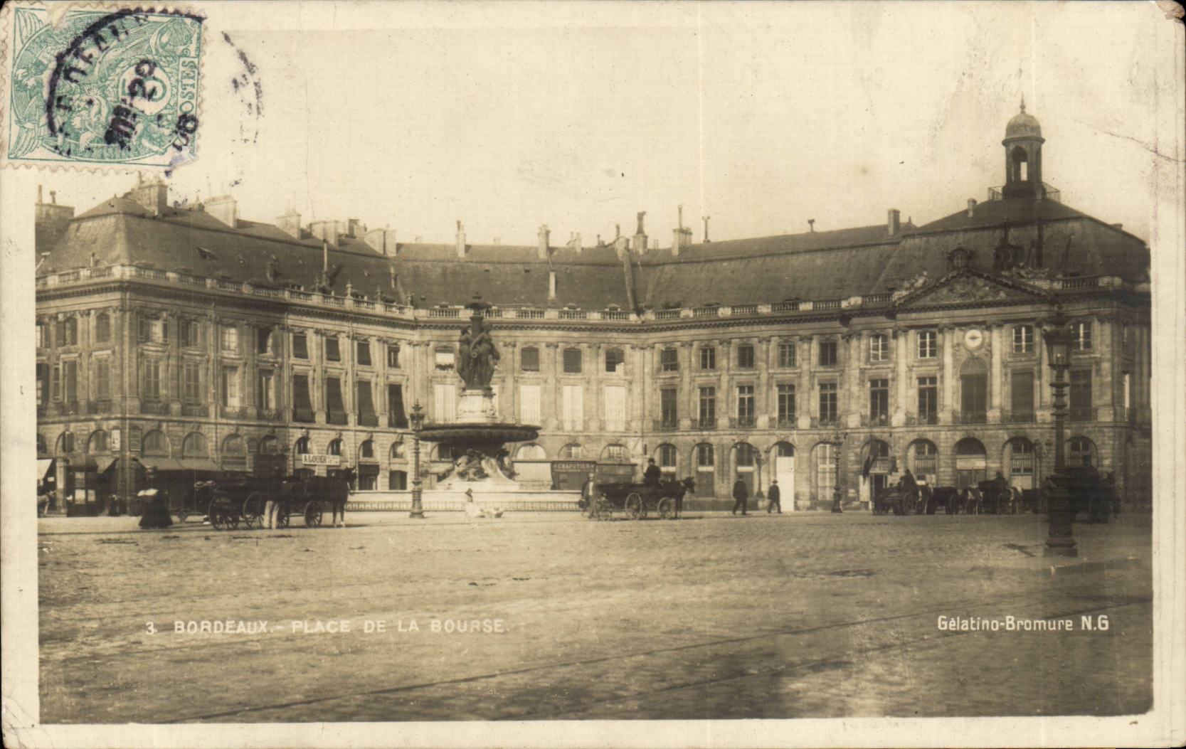 Bordeaux — Place de la Bourse — Gelatino-Bromure N.G.
