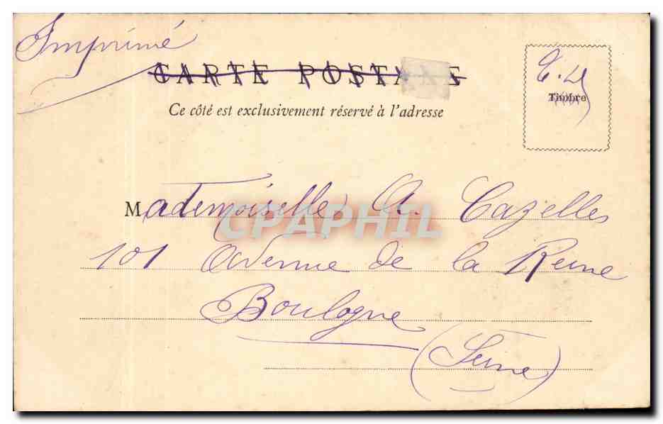 Bordeaux - la Douane et les Quais sud - CPA  — Verso