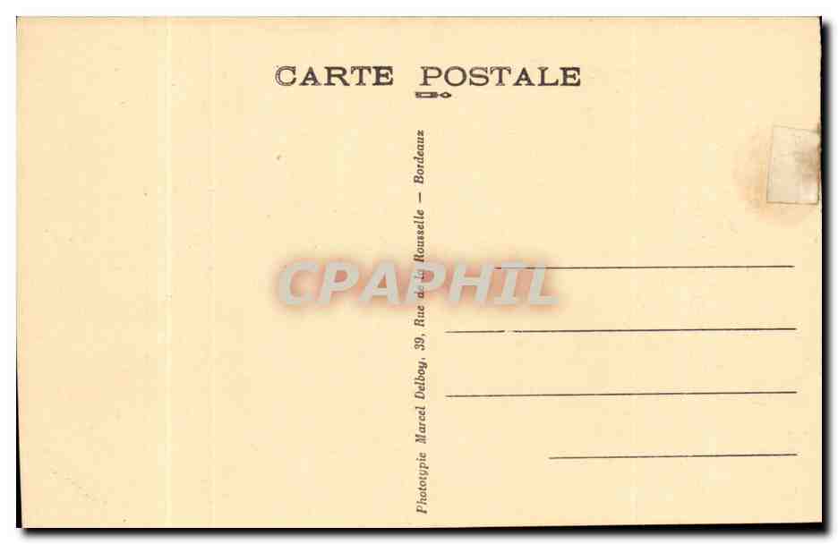 Bordeaux - La Rade - CPA  — Verso