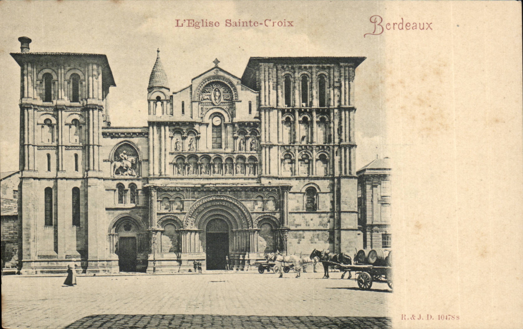 Bordeaux - L'Eglise Sainte Croix - CPA 