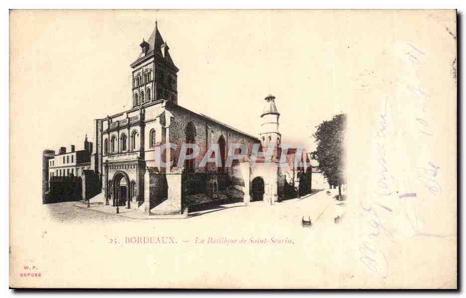 Bordeaux - La Basilique de Saint Seurin - CPA 