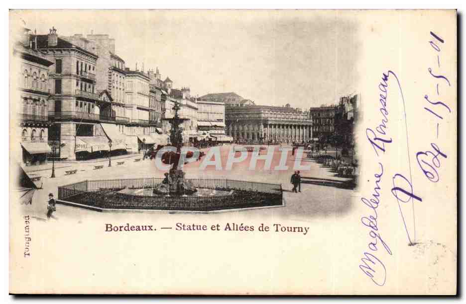 Bordeaux. — Statue et Allées de Tourny — Tungimad