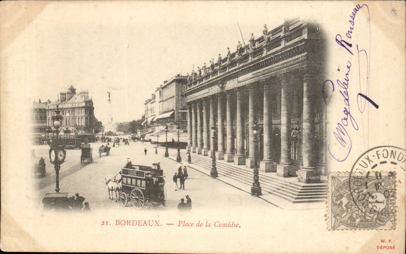 Bordeaux - Place de la Comedie - CPA 