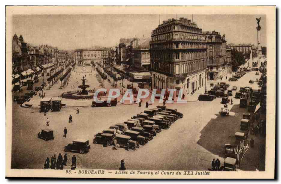 Bordeaux - Allees de Tourny et Cours XXX Juillet - CPA 