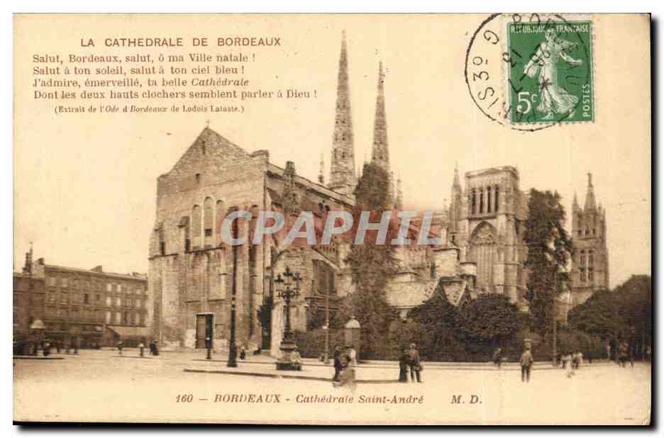 Bordeaux - La Cathedrale - CPA 