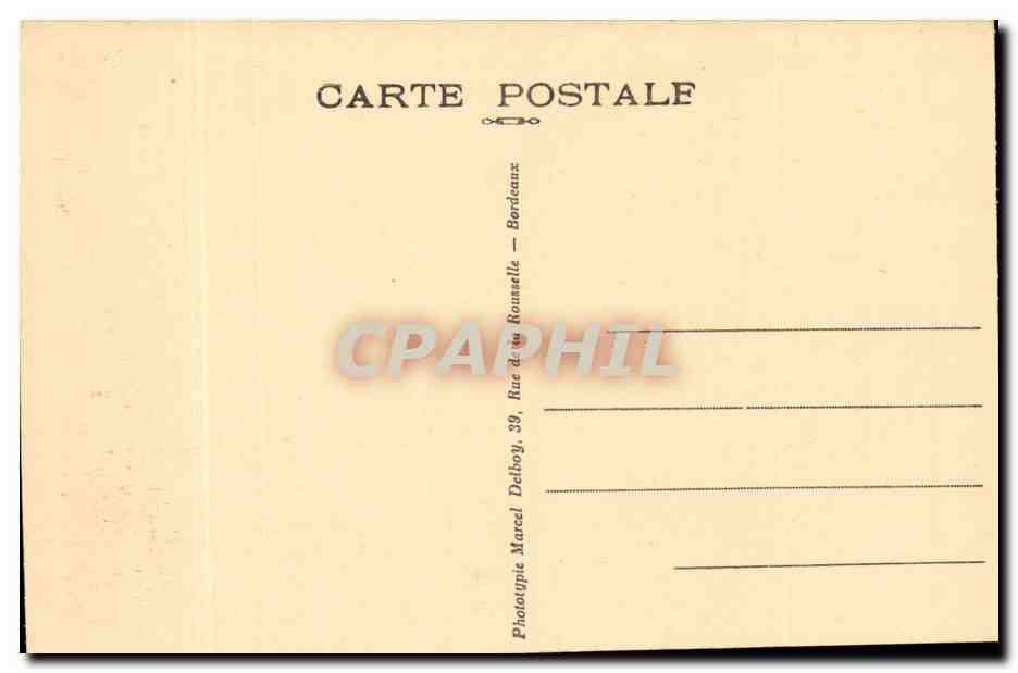 Bordeaux - Tour Pey Berland et Cathedrale Saint Andre - CPA  — Verso