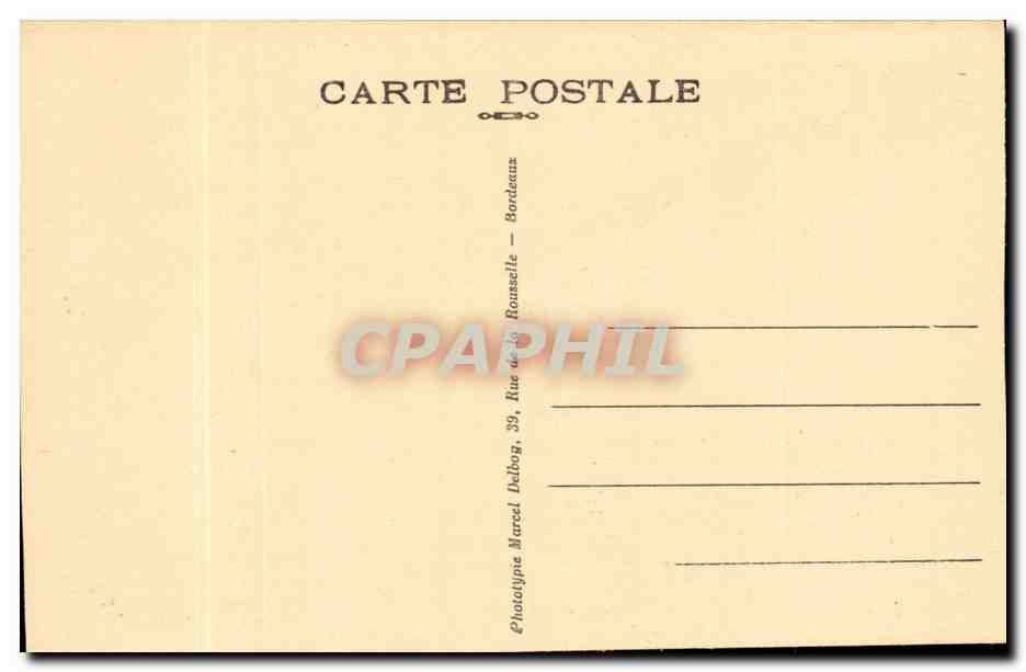 Bordeaux - Le Cours de l'Intendance Tunmer la Depeche - CPA  — Rückseite