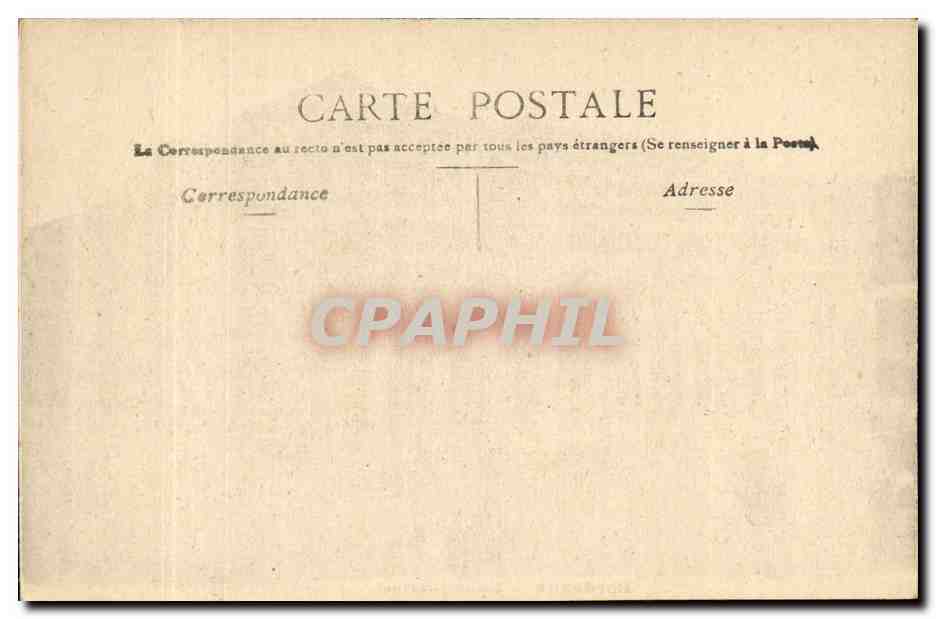 Bordeaux - Grand Theatre - CPA  — Verso