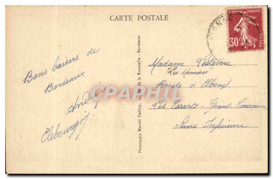 Bordeaux - Le Pont (501 m. 75 de long - 14 m. 85 de large) - M. D. — Verso
