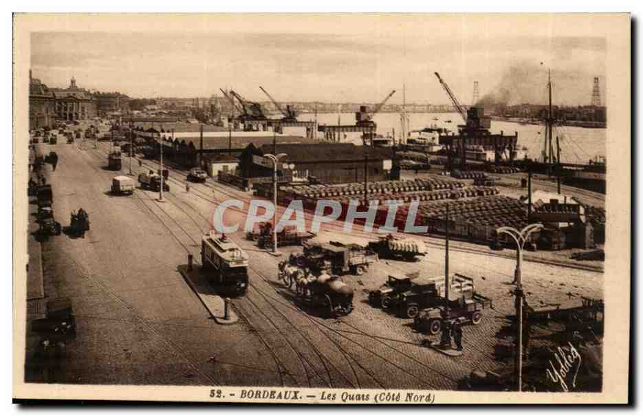 Bordeaux - Les Quais cote Nord - CPA 