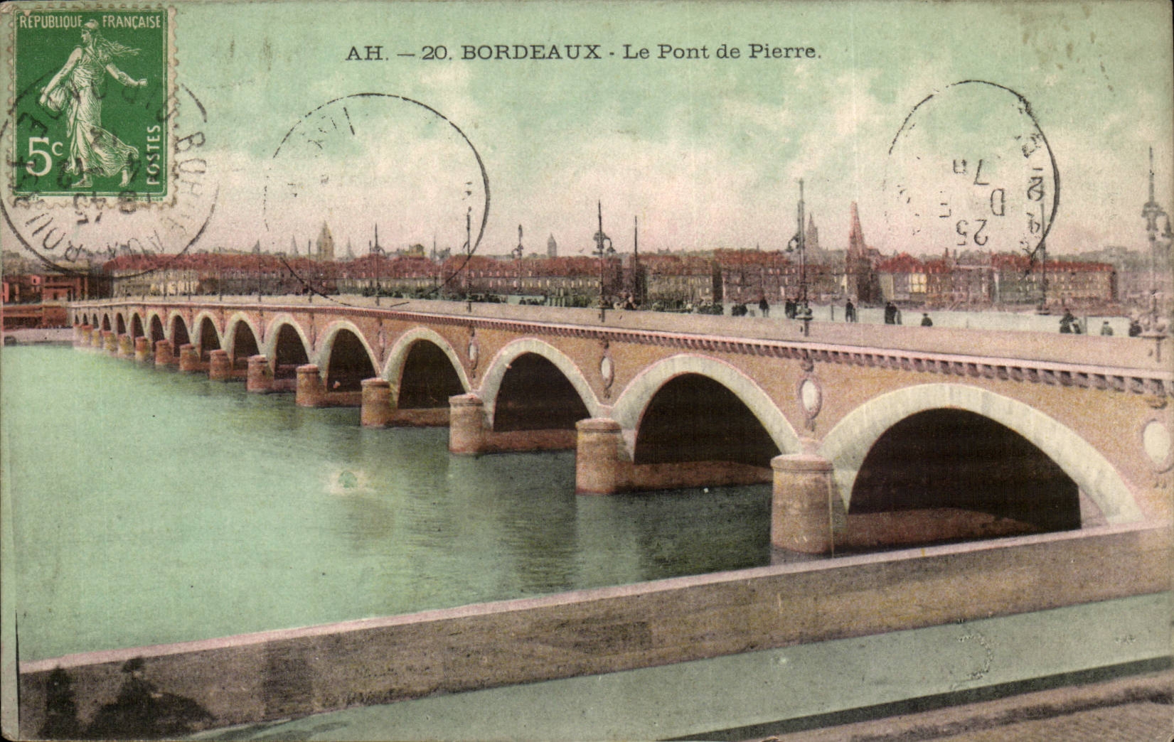 Bordeaux - Le Pont de Pierre - CPA 