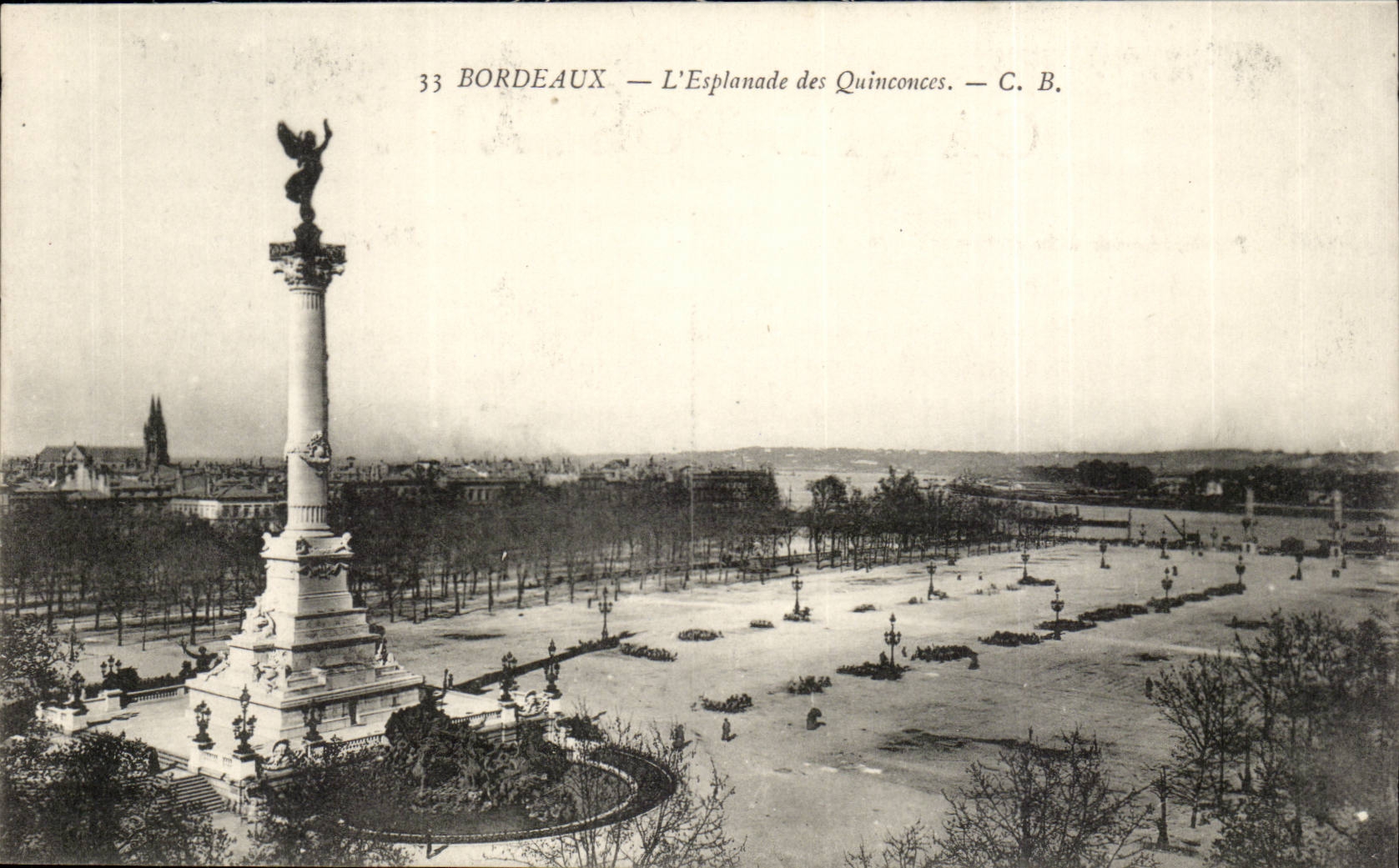 Bordeaux - L'Esplanade des Quinconces - CPA 