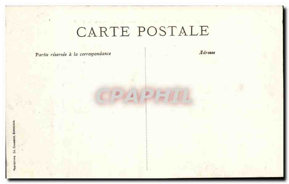 Bordeaux - L'Esplanade des Quinconces - CPA  — Verso