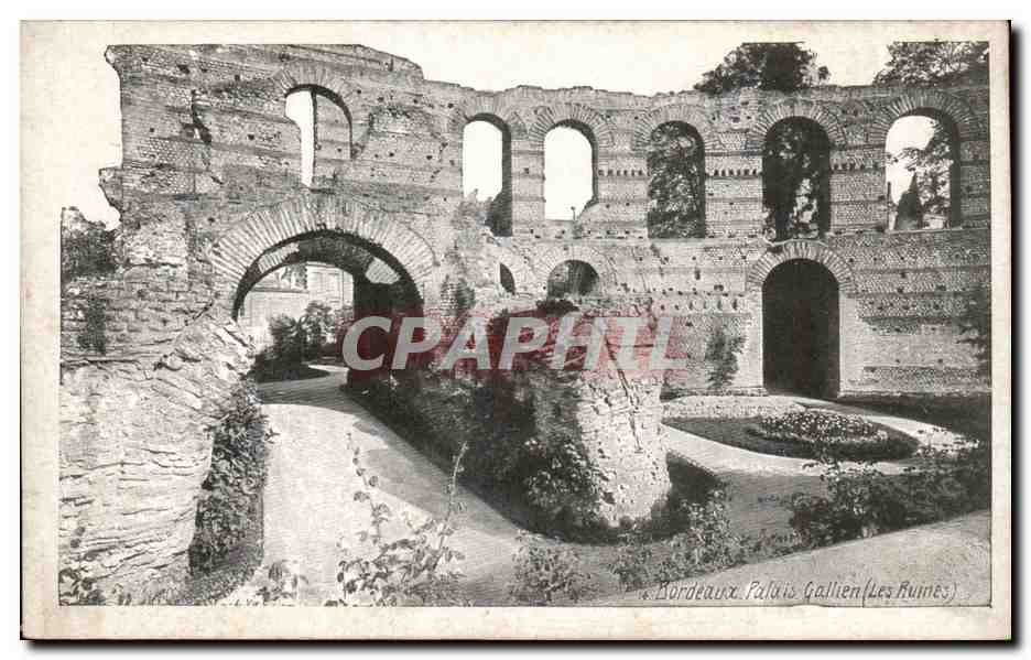Bordeaux. Palais Gallien (Les Rumes) — Ruines romaines — éditeur non identifié