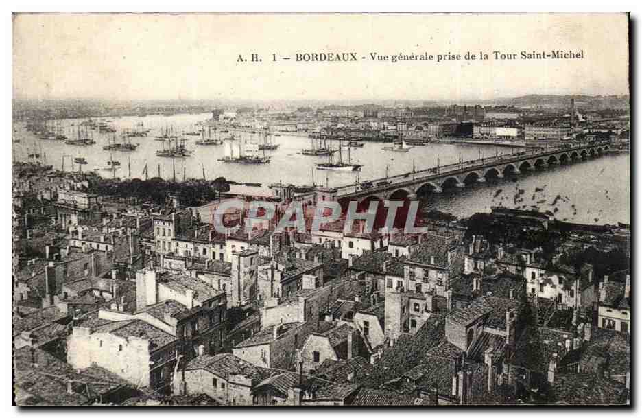 Bordeaux - Vue Generale prise de la Tour Saint Michel - CPA 