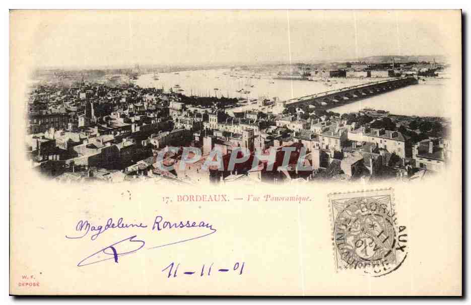 Bordeaux - Vue Panoramique - CPA 