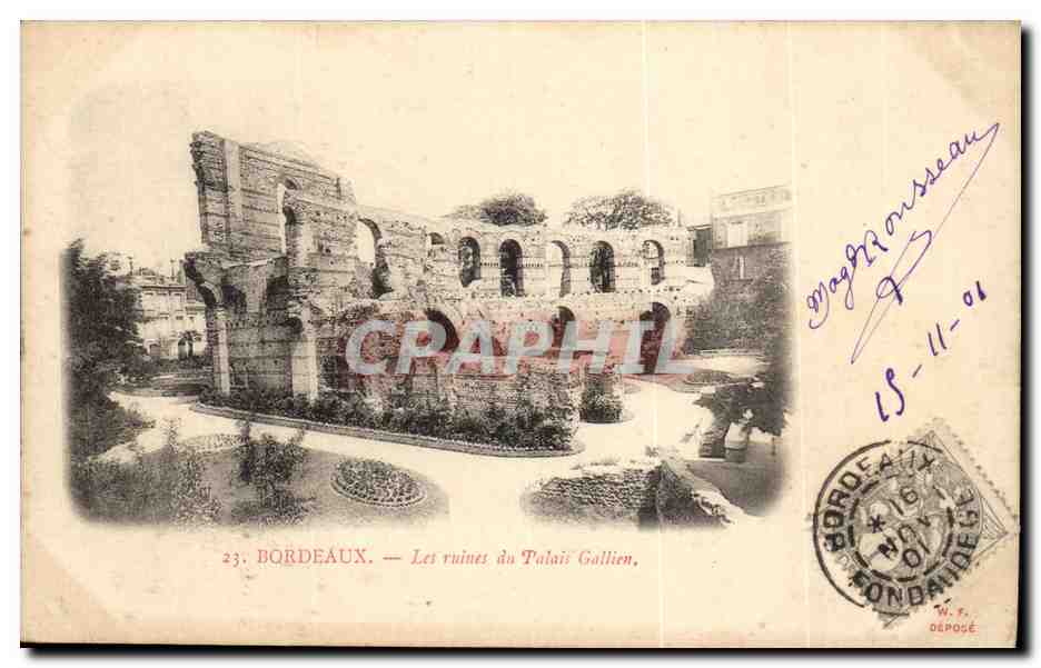 Bordeaux - Le Ruins de Palais Galien - CPA 
