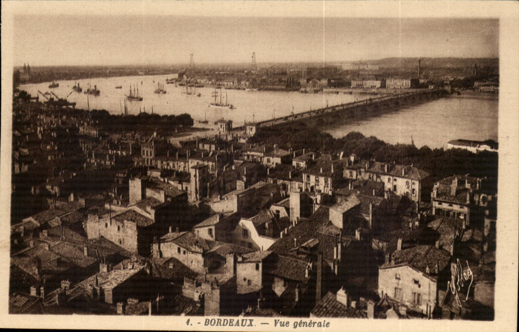 Bordeaux - Vue Generale - CPA 