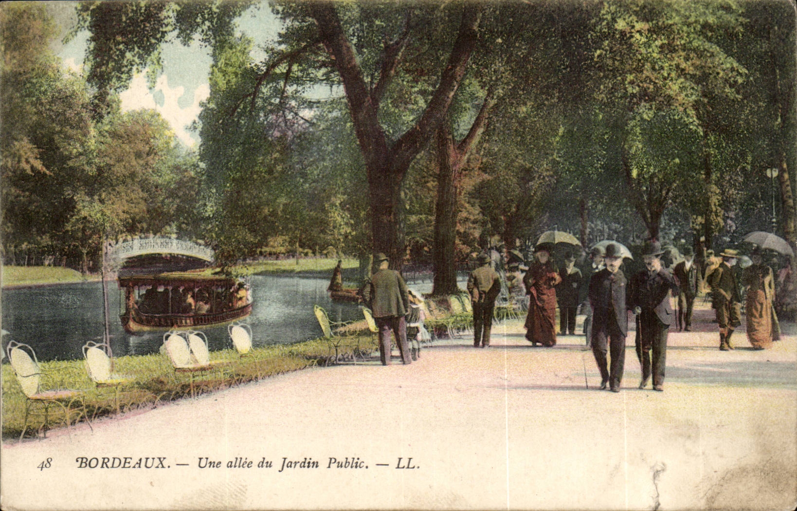 Bordeaux - Une Allee du Jardin Public - CPA 