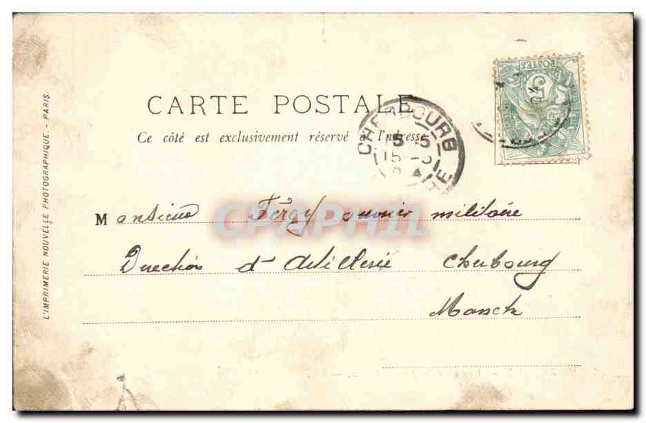 Bordeaux - Une Allee du Jardin Public - CPA  — Verso