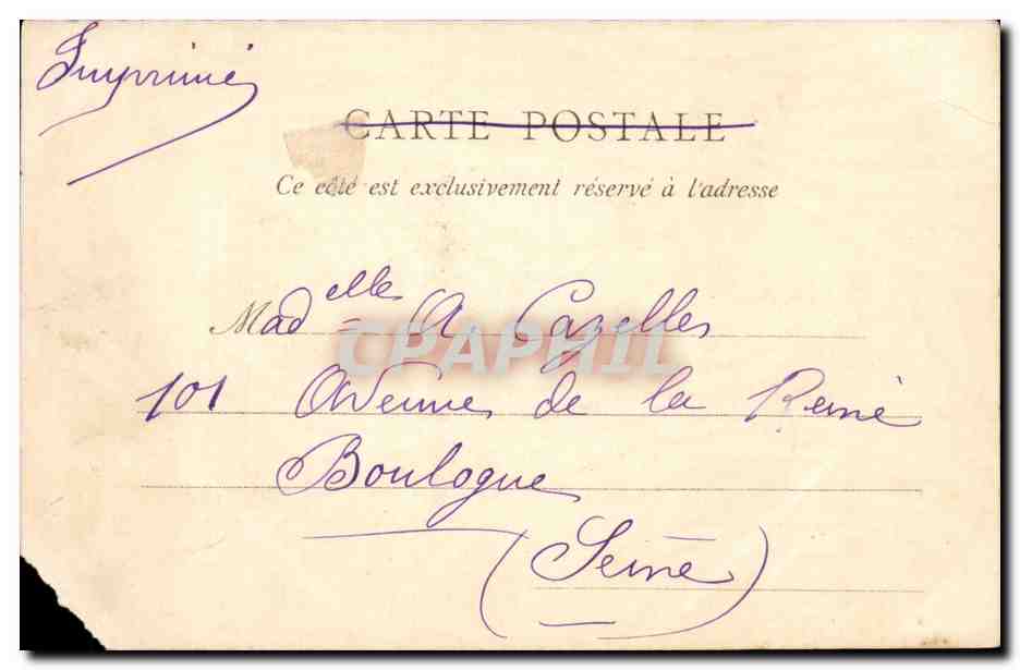 Bordeaux — Gare d'Orléans — M.D. Edi — Rückseite