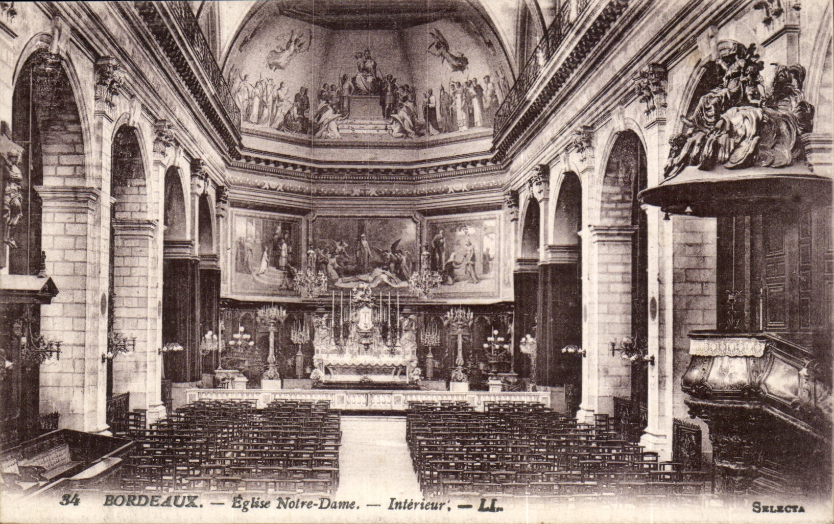 Bordeaux - Eglise Notre Dame - CPA 