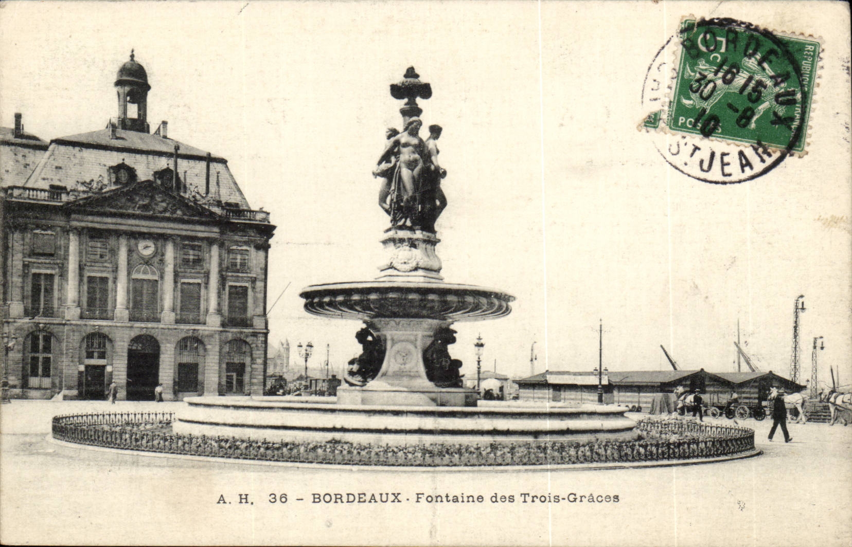 Bordeaux - Fontaines des Trois Graces - CPA 