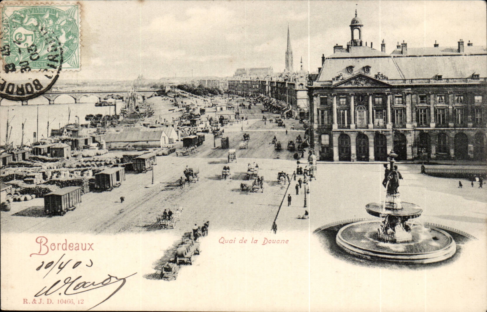Bordeaux - Quai de la Douane- CPA 