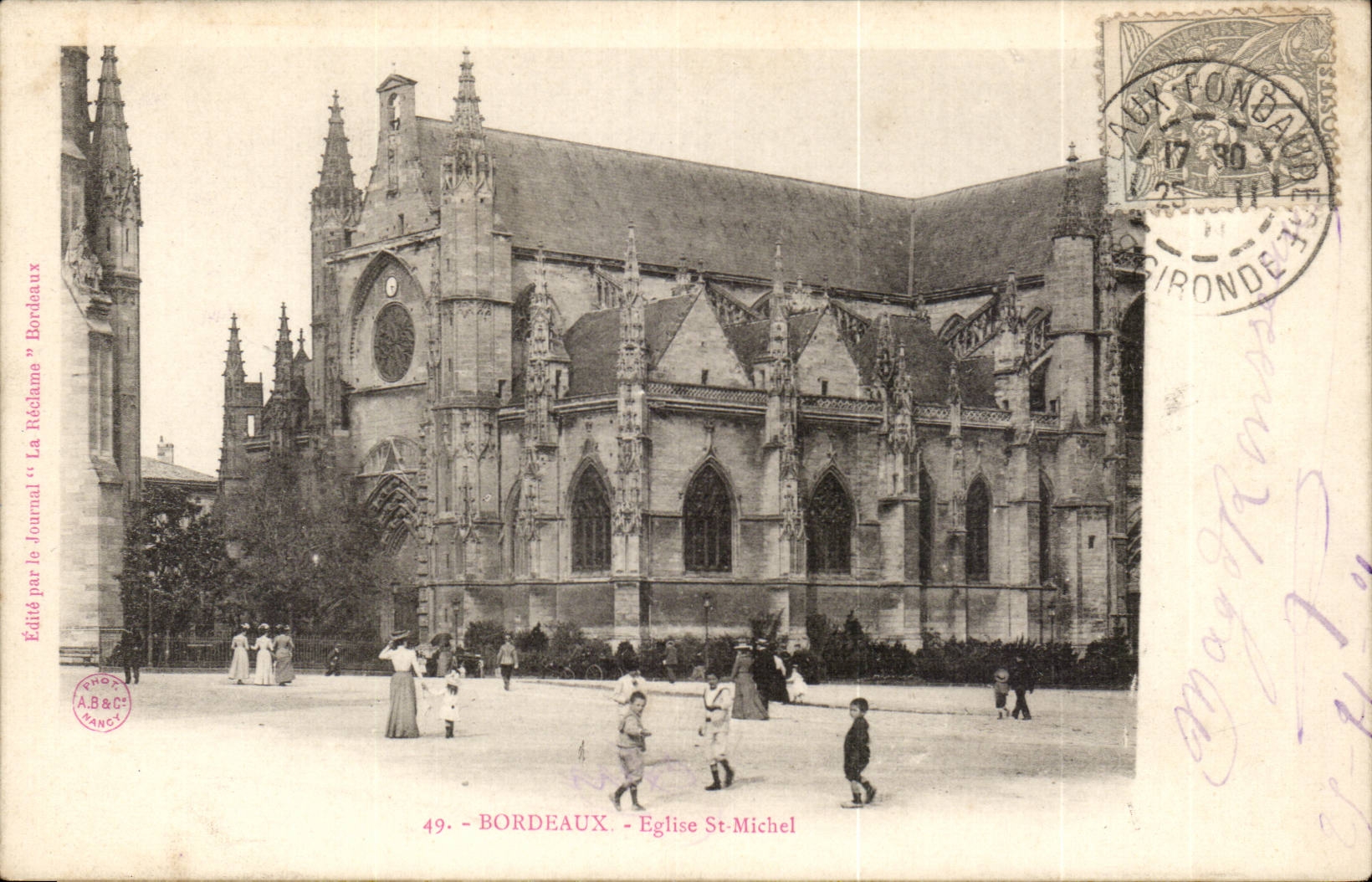 Bordeaux - Eglise Saint Michel - CPA 