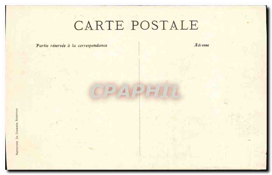 Bordeaux - Le Monument des Girondins Groupe Sud - CPA  — Verso