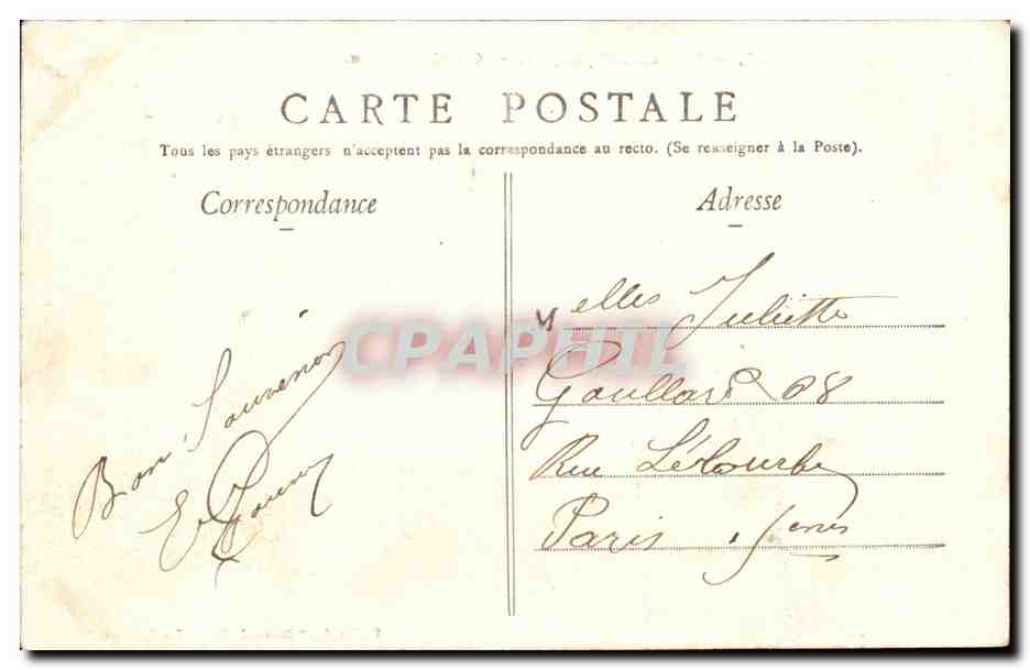 Bordeaux - caissee d'Epargne - Gloria Victis - CPA  — Verso