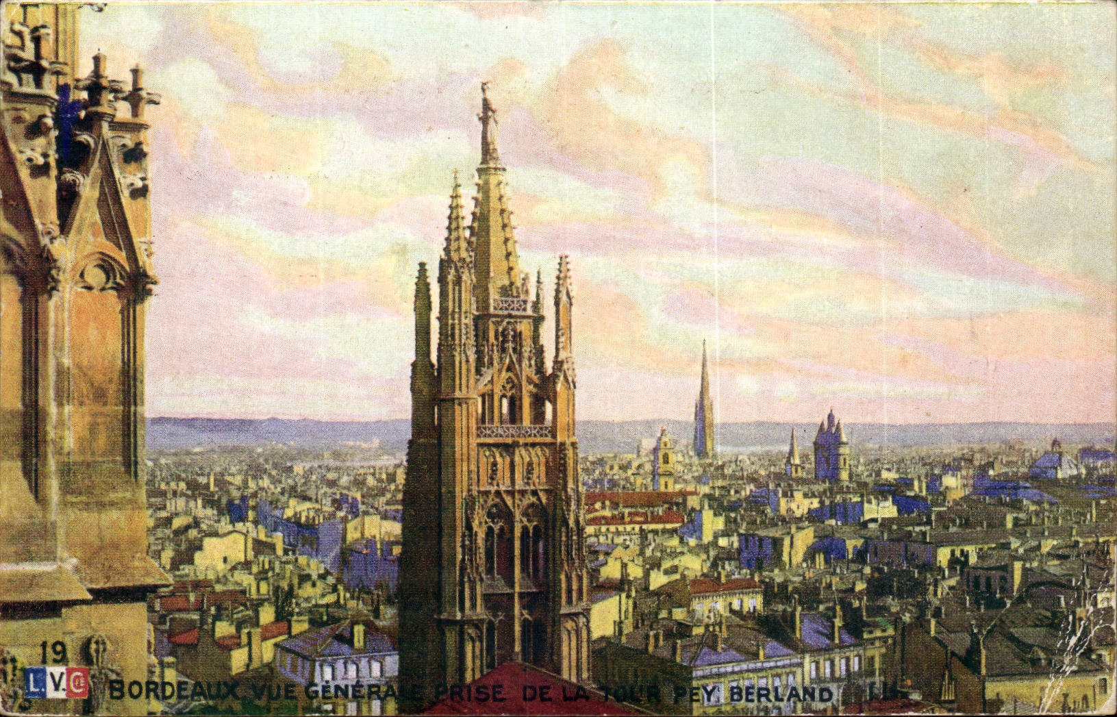 Bordeaux - Vue Generale prise de la Tour Pey Berland - CPA 