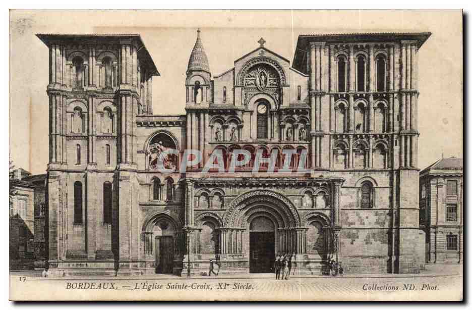 Bordeaux - L'Eglise Sainte Croix - CPA 
