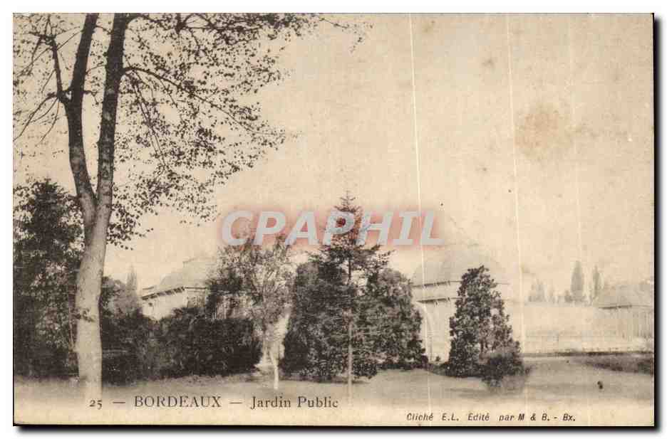Bordeaux - Jardin Public - CPA 
