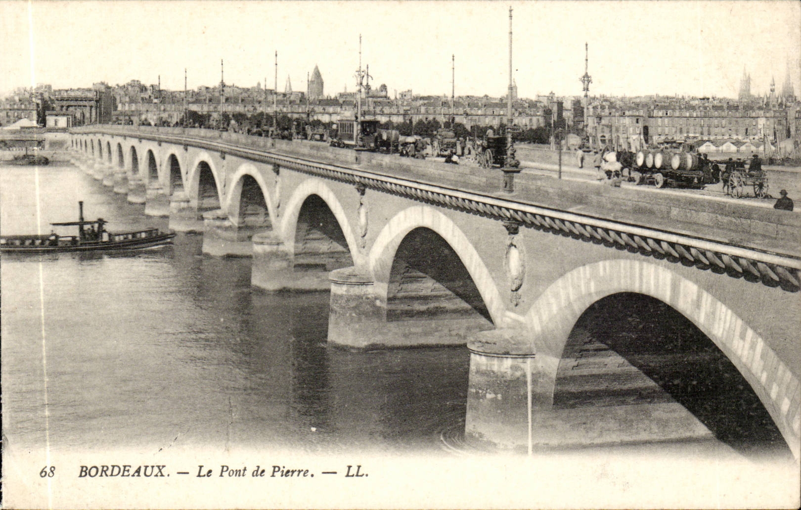 Bordeaux - Le Pont de Pierre - CPA 