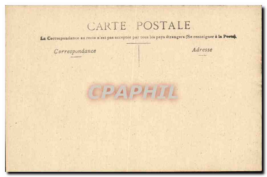 Bordeaux - Grand Theatre - CPA  — Verso