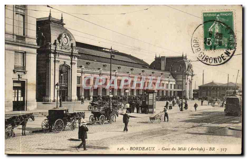 Bordeaux - Gare du Midi Arrivee - CPA 