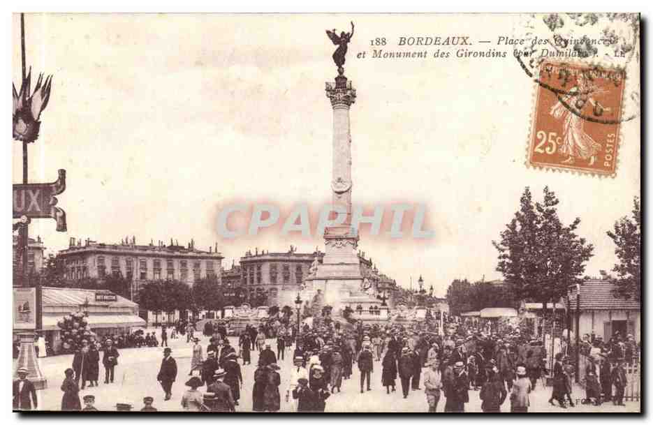 Bordeaux — Place des Quinconces et Monument des Girondins