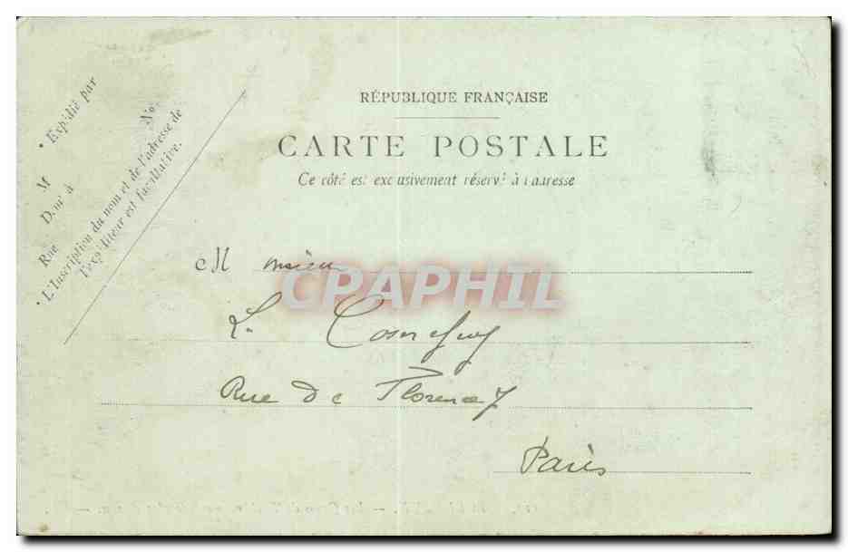 Bordeaux — Los Muelles de Descarga de Barriles de Vino — LL. — Reverso