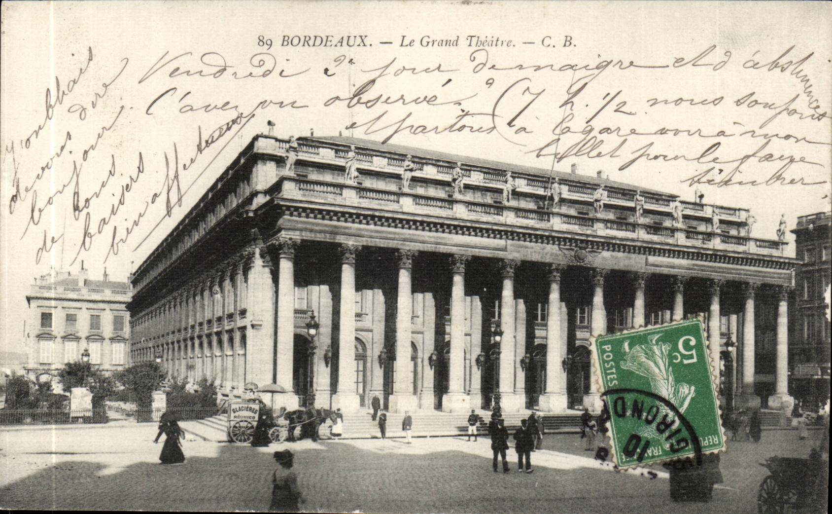 Bordeaux - Le Grand Theatre - CPA 