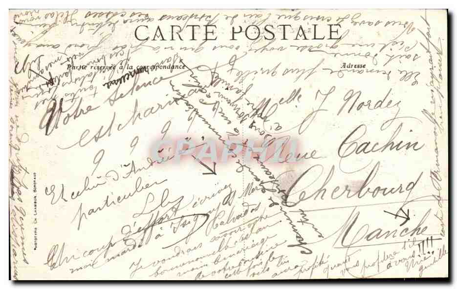 Bordeaux - Le Grand Theatre - CPA  — Verso