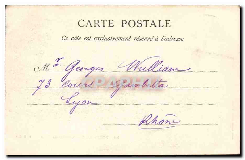 Bordeaux - Hotel de Ville - CPA  — Verso