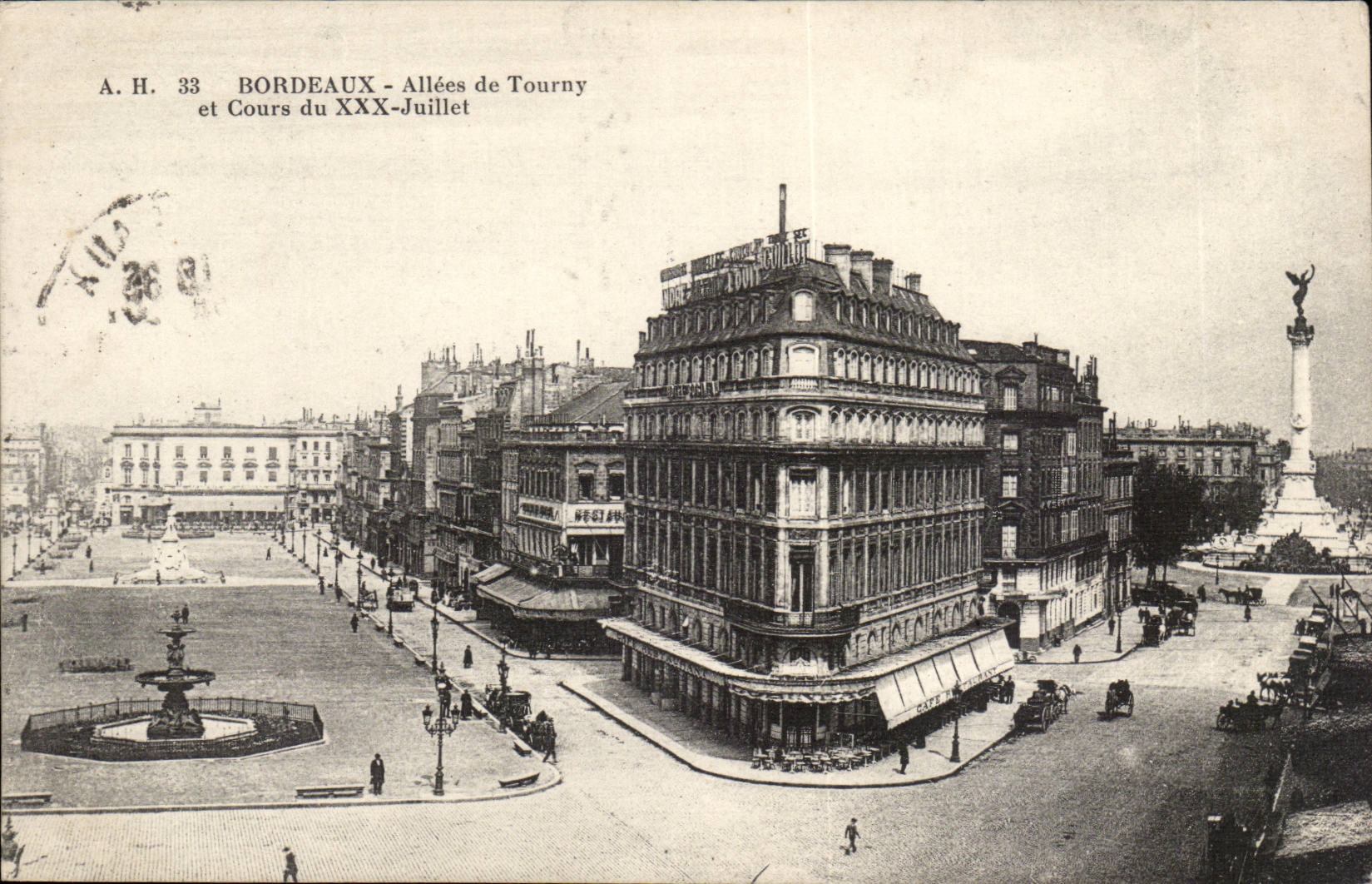 Bordeaux - Allee de Tourny et Cours du XXX Juillet - CPA 