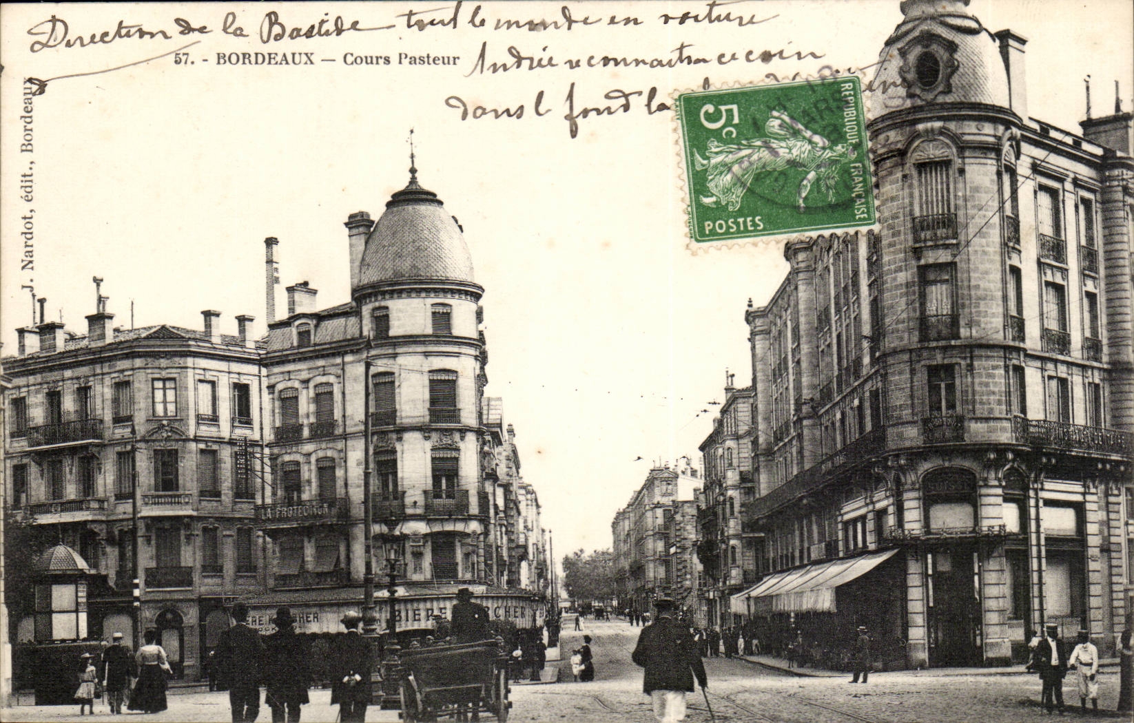 Bordeaux — Cours Pasteur — J. Nardot, édit. 57