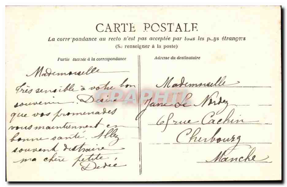 Bordeaux — Cours Pasteur — J. Nardot, édit. 57 — Rückseite